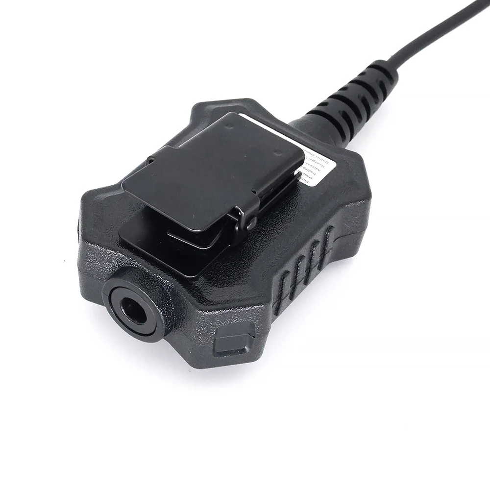 U94X PTT Headset Adapter for Motorola GP-88 GP-2000 CP200 PR400 - Compact, Secure Clip, Easy Install