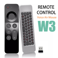 Universal Voice Remote Control Air Mouse W3 2.4G Handheld Mini Wireless Keyboard for Android TV BOX Windows PC