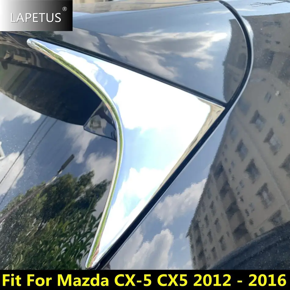 

ABS Chrome Side Door Rear View Window Spoiler Triangle Insert Cover Trim For Mazda CX-5 CX5 2012 - 2016 Car Exterior Accessories