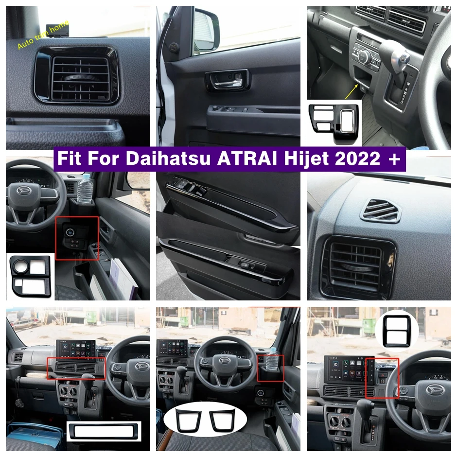 

Warning Light Lamp Storage Box Door Handle Bowl Gear Shift Panel Cover Trim Fit For Daihatsu ATRAI Hijet 2022 + Car Accessories