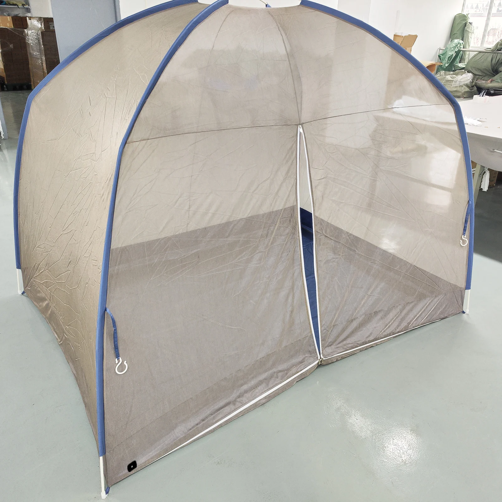 EMF Protection Grounded Faraday Cage Silver Fiber Mesh Mosquito Net Radiation Reducing Cuboid Bed Canopy Blocking Signal WIFI