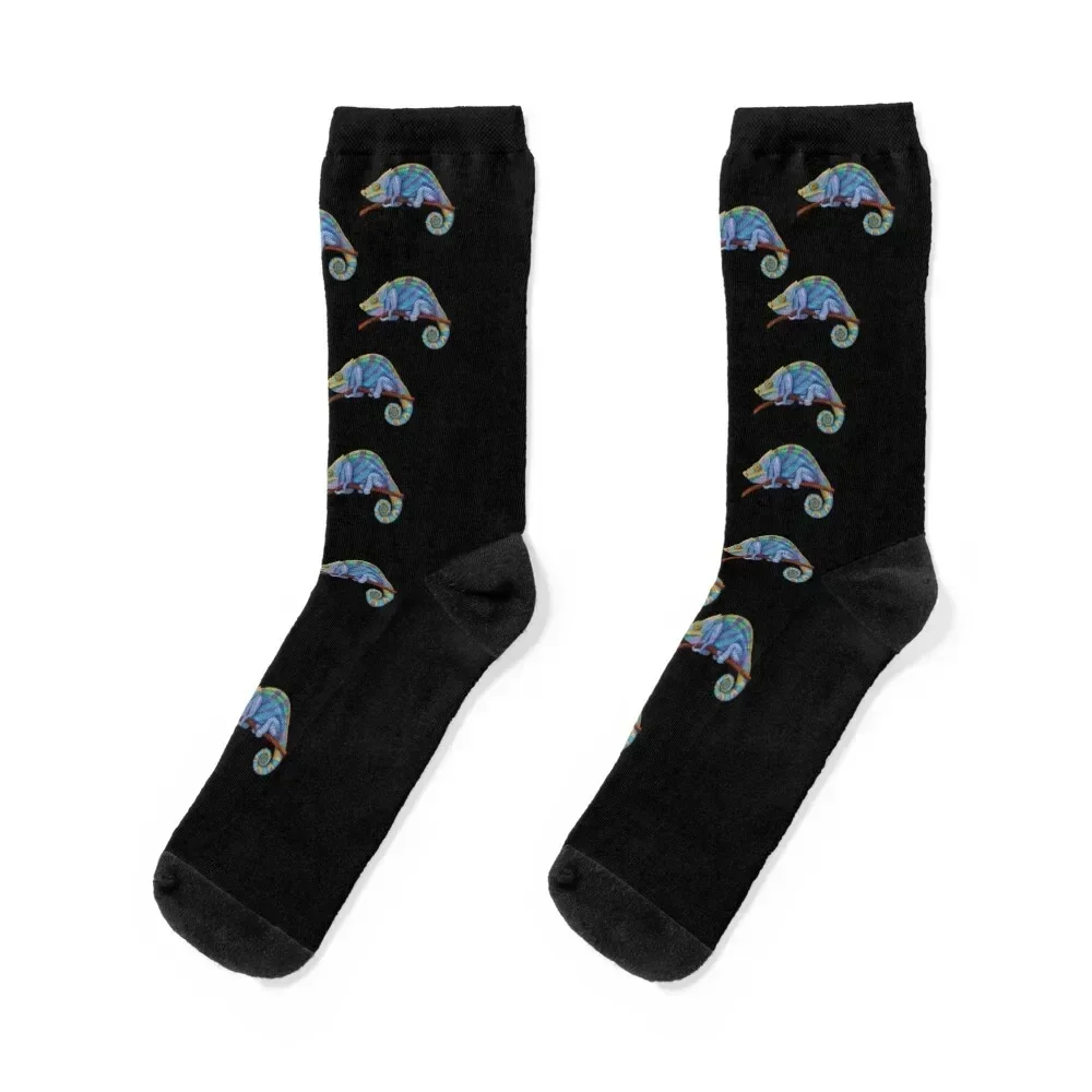 

Panther Chameleon Socks new in's gift cotton kids Socks For Men Women's