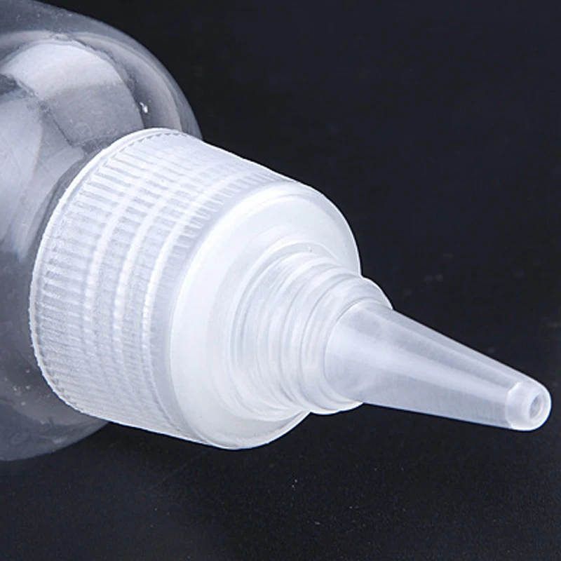 Transparent Plastic Squeeze Dropper Bottle Emulsion Extrusion Bottling Spot PET Ink Glue Empty Container Organizer Split Bottles