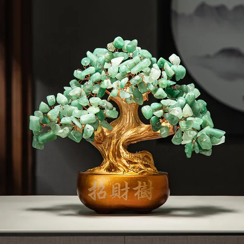 

1pc Resin Money Tree Ornament Feng Shui Accessories Wealth absorbing ornaments Store front desk decoration Promotion Gift