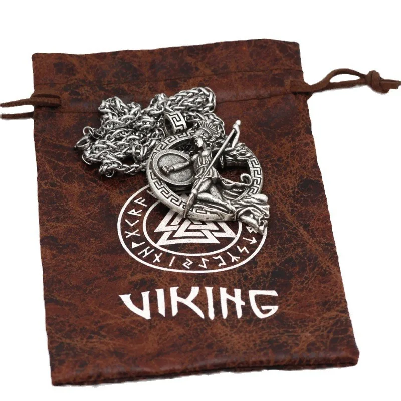 Fashion Viking Valkyrie Pendant Necklace Men and Women Personality Charm Jewelry