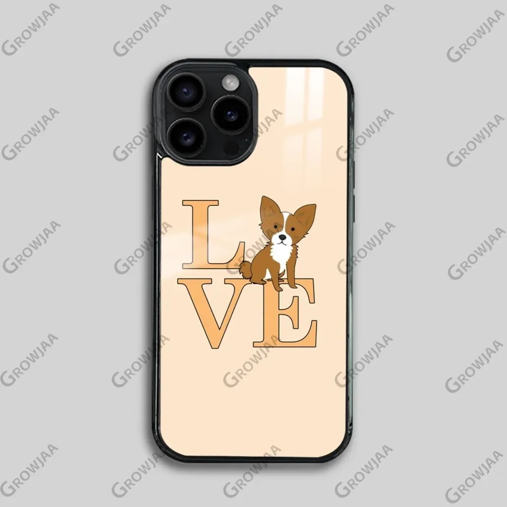 I Love My Chihuahua Dog Pug Phone Case For iPhone 16 15 14 13 12 11 Pro Max Plus Mini Magsafe Mirror Wireless Magnetic Cover