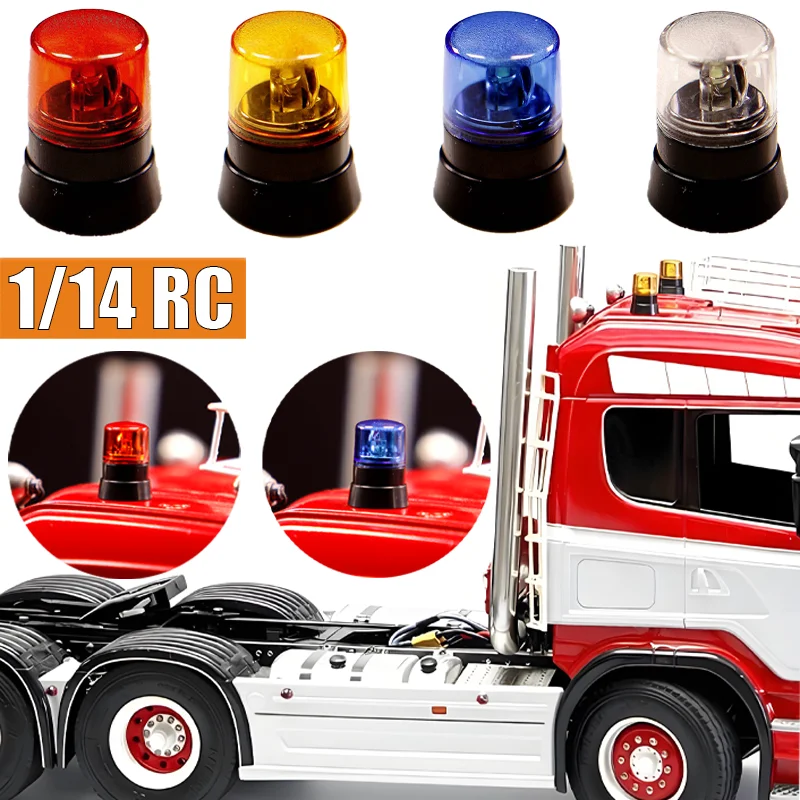 1:14th Scale BITRC Simulation Mechanical Rotating Warning Light RC Model for Tamiya RC Truck 770S R620 Arocs MAN TGX Accessories