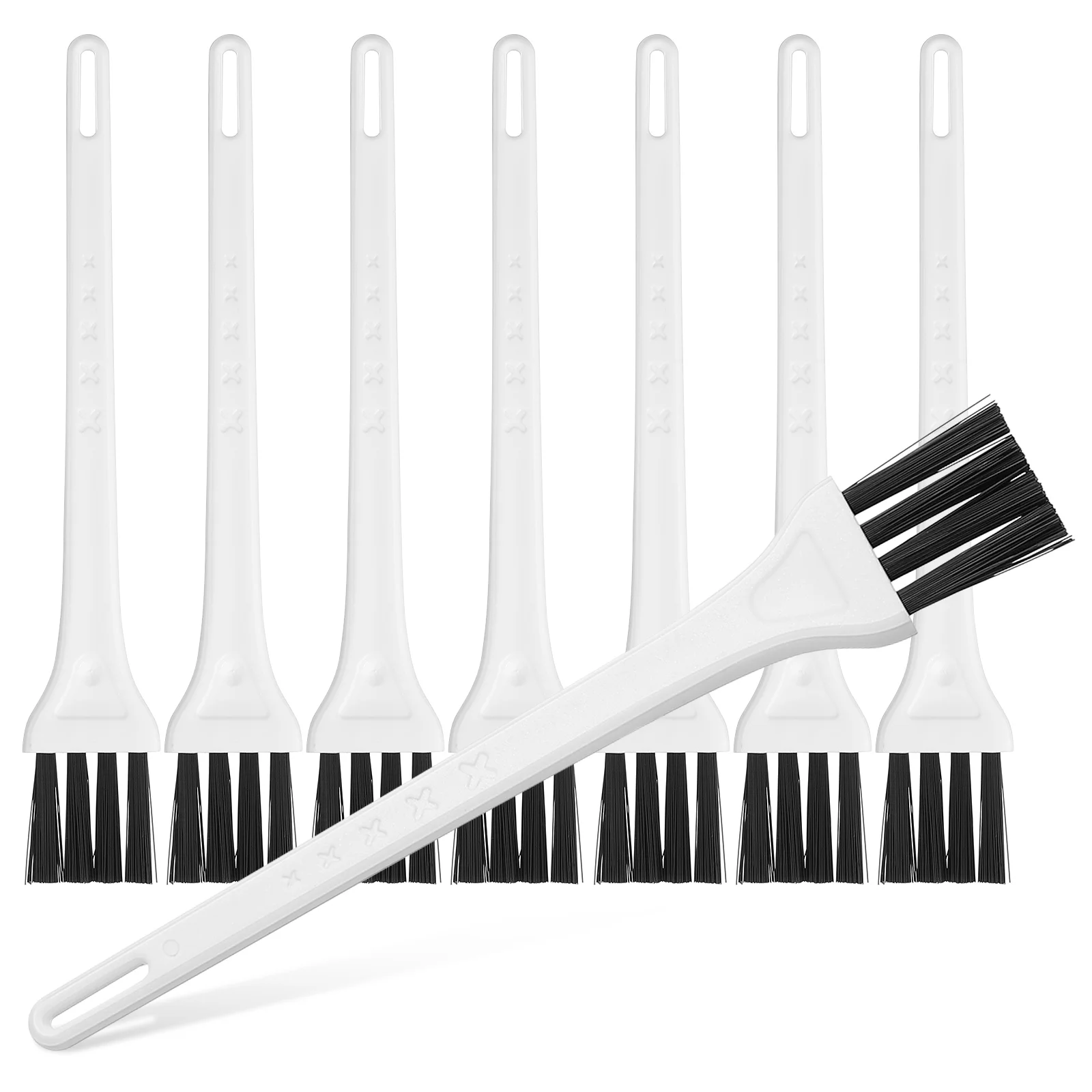 

8pcs Espresso Machine Tool Nylon Cleaning Brush For Coffee Bean Grinder Keyboard Corn Basting Coffee Cleaning Tool Pastry Brush