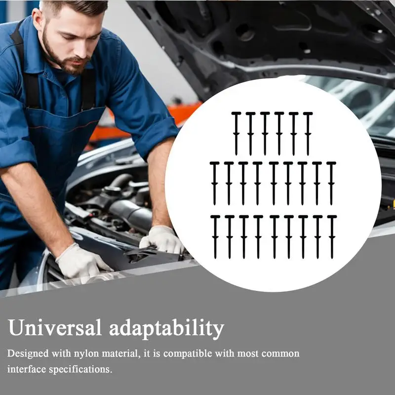 Nylon Universal Cable Tie Buckle Trunks/engine Lower Gaurd Plates One Button Fastening Self-Locking Fixed Cables Zip Tie Managem