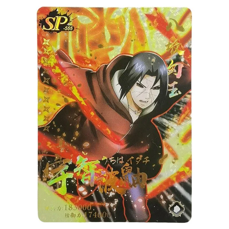 Anime NARUTO Rare SP SSP Refraction Foil Haruno Sakura Uchiha Sasuke Kakashi Toys for boys Collectible Cards Birthday Present