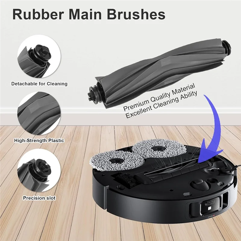 AB43-Zubehör für Dreame X40 Ultra Roboter Staubsauger Ersatzteile Hauptseitenbürste Hepa-Filter Mopp Pad Staubbeutel
