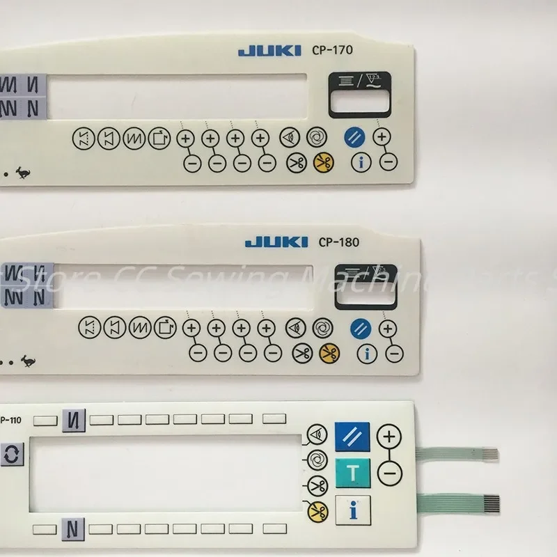 JUKI 8700 9000 CP-180 CP-170 IP-110 Operation Unit Panel Board Membrane Button Switch Paper Sticker Keyboard Sheet Sewing Parts