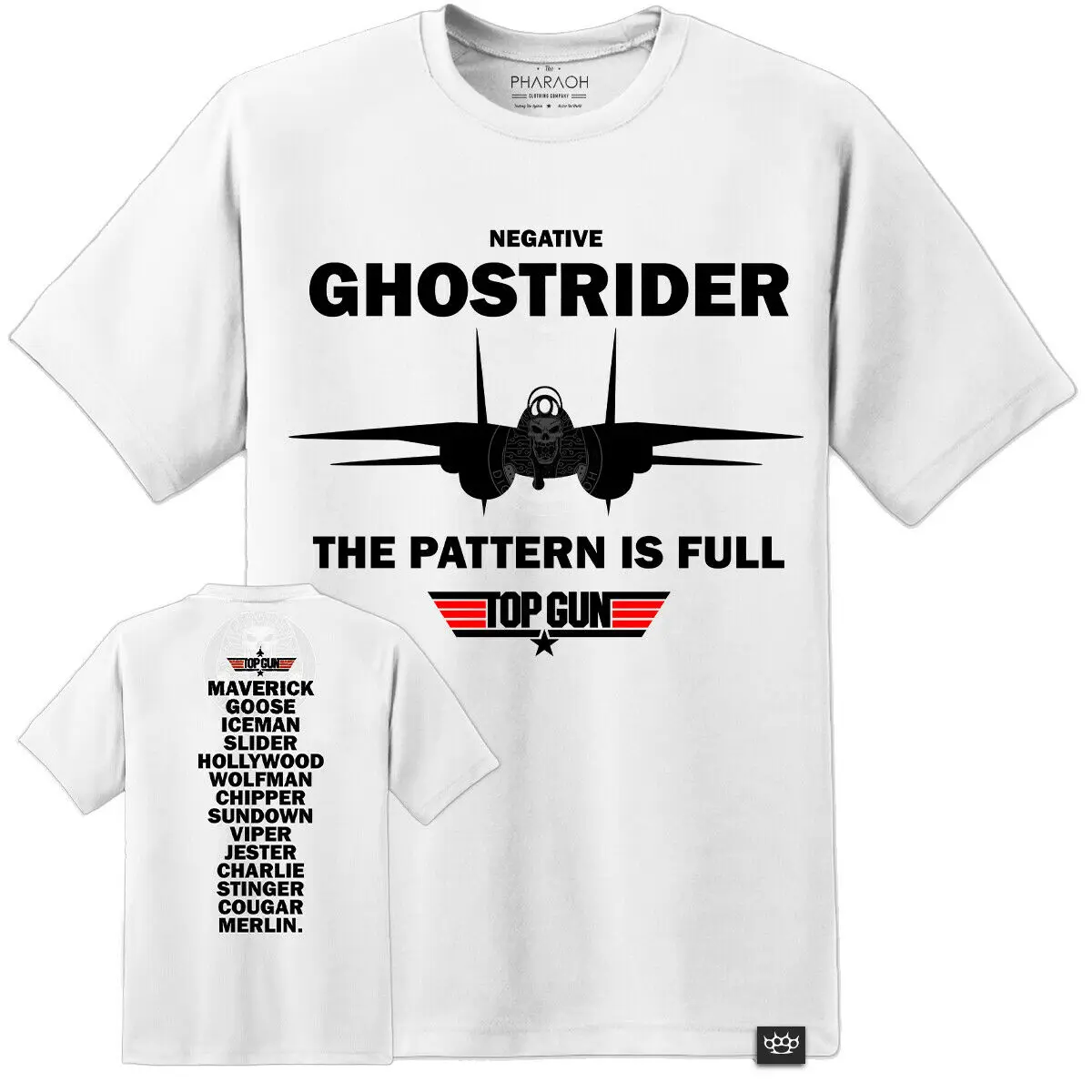 Top Gun Call Sign Names T Shirt Tomcat F14 Maverick Goose Stag Do Movie Mens