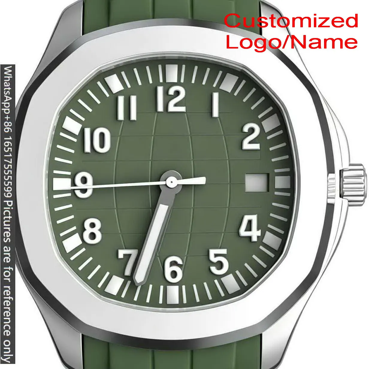 2026 Men Automatic Mechanical Watches Black Blue Rubber Rose Gold 904L Steel 40mm