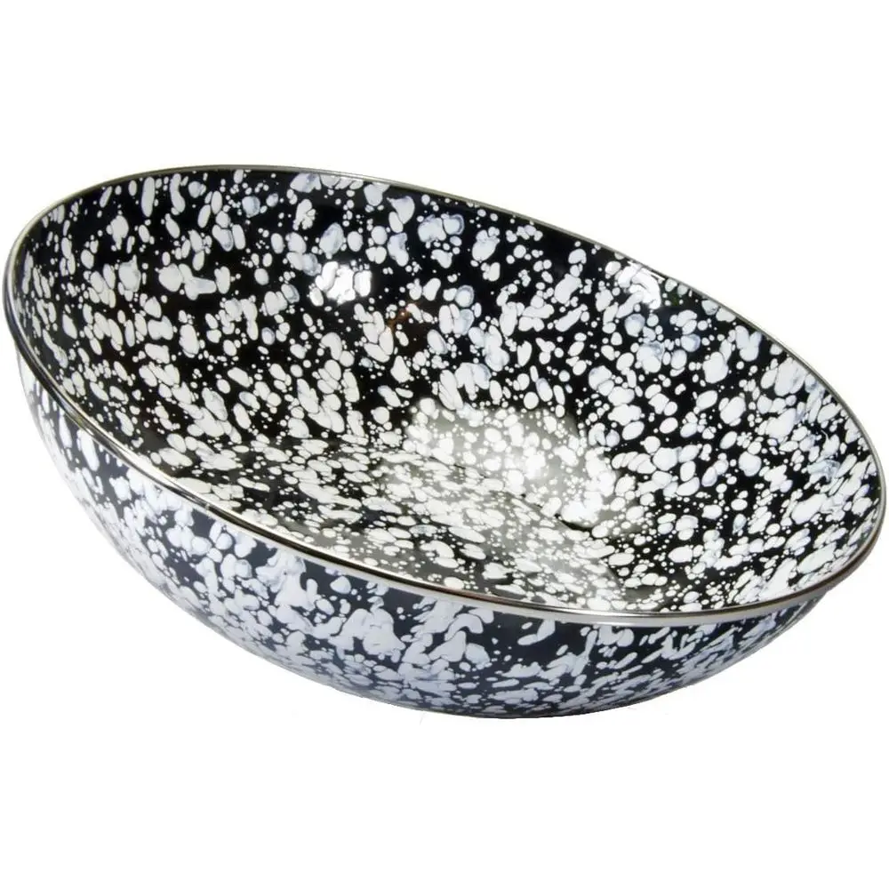 

Черная кейтеринговая миска с витым узором, 5 кварт