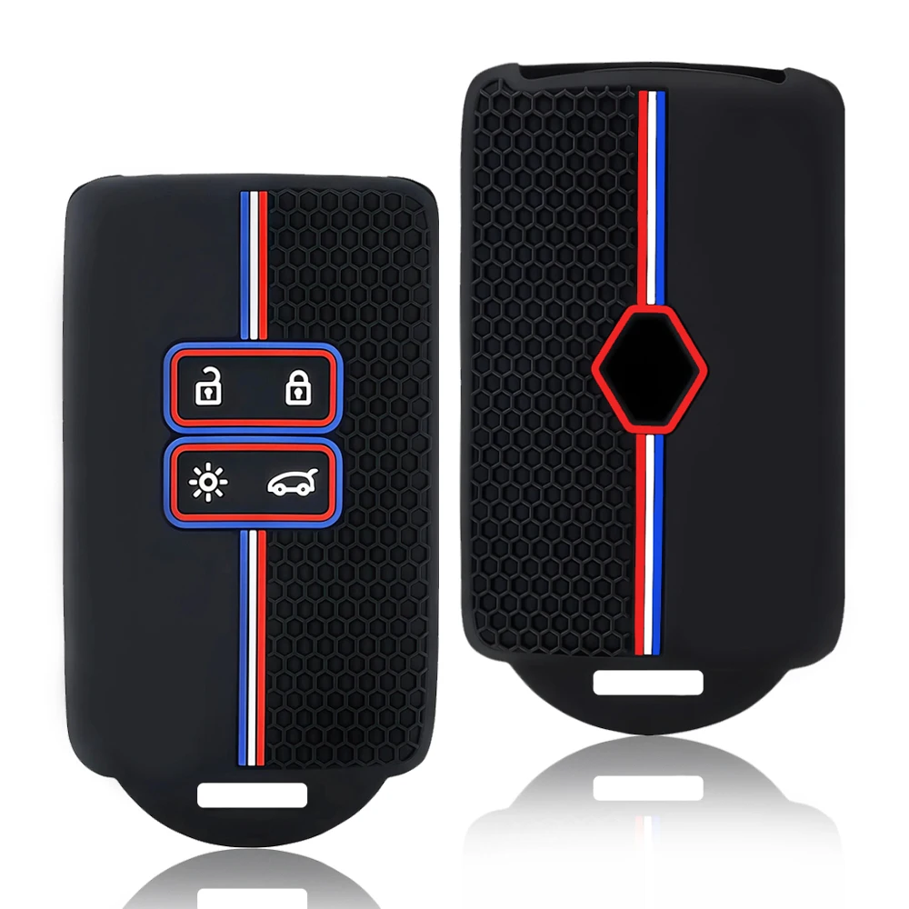 2026 1pc nova capa de chave de silicone para renault megane austral kadjar clio captur arkana koleos zoe cênica dacia areia