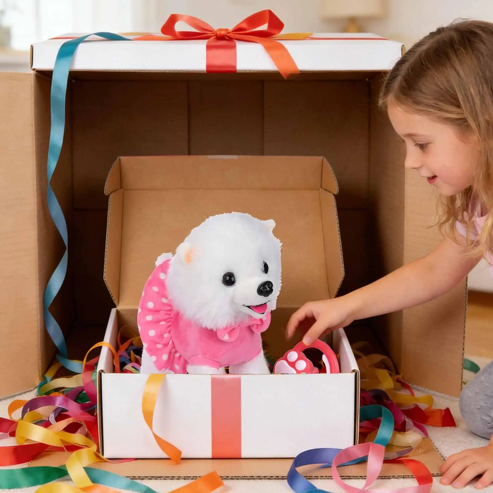 Barking Dog Toys For Kids Electric Interactive Plush Doll Electronic Singing Toy For Daycare Centers Birthday Holiday Christmas