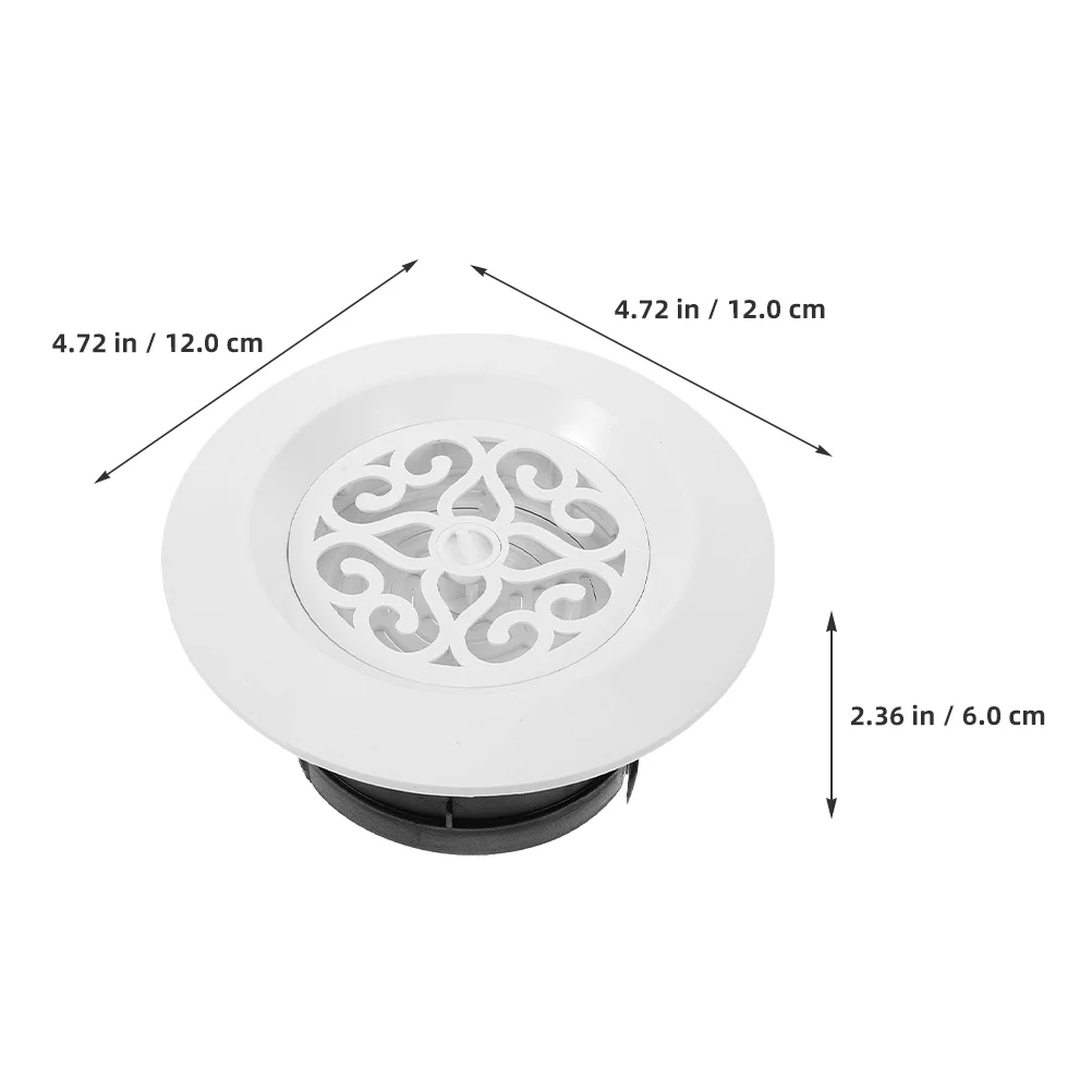 Air Outlet Round Ceiling Vent Cover Soffit Wall Mount Vents Exhaust Central Conditioning