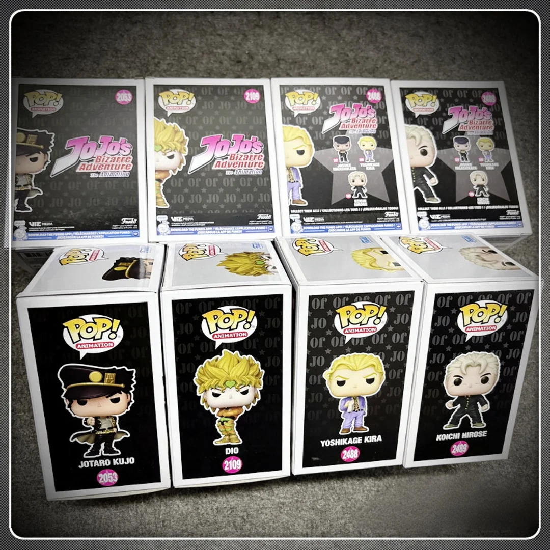 Funko Pop JoJo's Bizarre Adventures Vinyl Figure Dio Jotaro Kujo Koichi Hirose Yoshikage Kira Officially Licensed Decor Gift