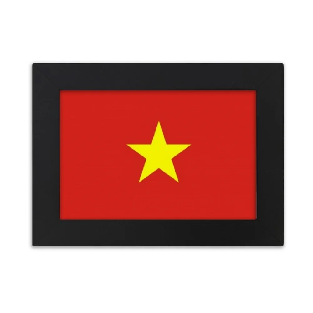 Bandera nacional de Vietnam, marco de fotos de escritorio, país asiático, adornos, imagen, pintura artística