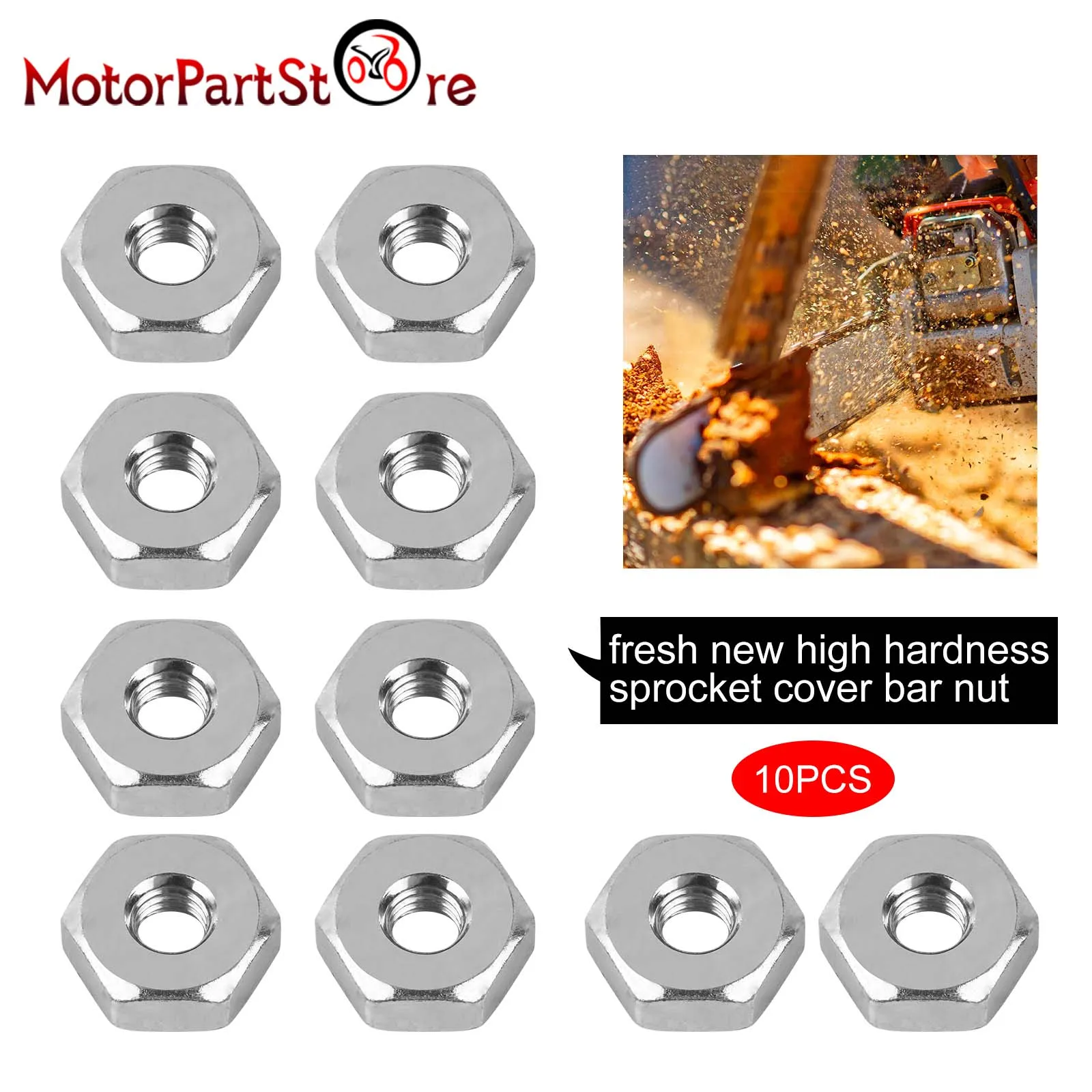 10 шт. гайка для бензопилы для STIHL MS170 MS180 MS200 MS210 MS230 MS240 MS260 MS270 MS280 MS290 MS310 MS340, гайка для крышки звездочки 10 шт. гайка для бензопилы для STIHL MS170 MS180 MS200 MS210 MS230 MS240 MS260 MS270 MS280 MS290 MS310 MS340, гайка для крышки звездочки
