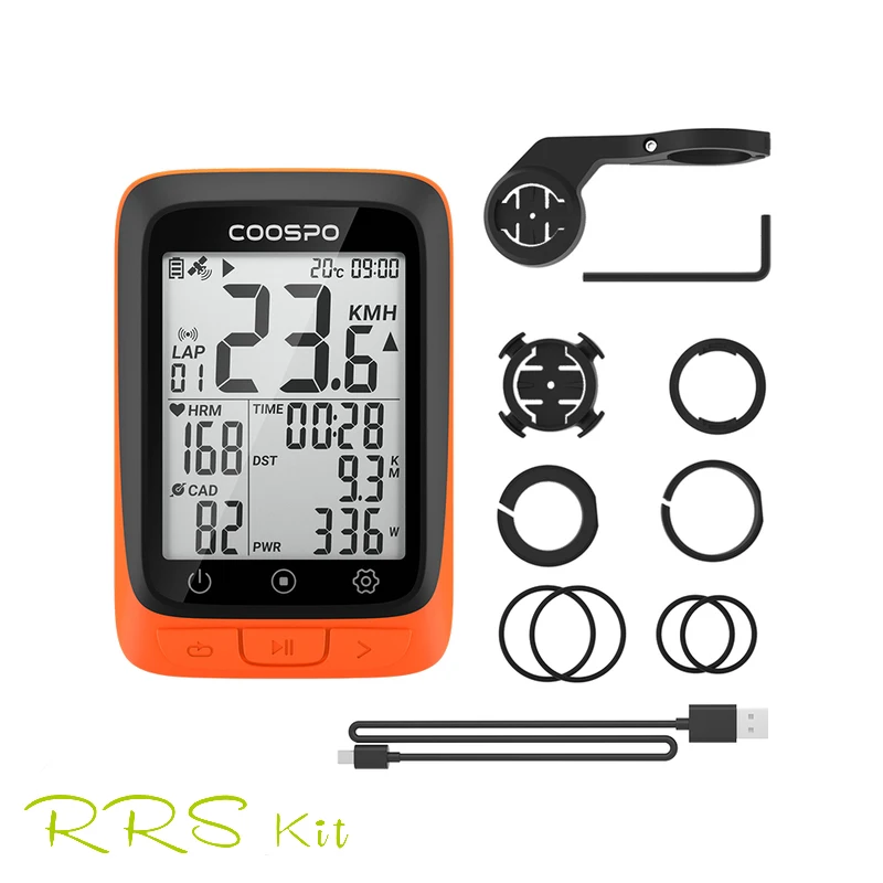 

Coospo BC107 Bike Computer GPS Wireless Bicycle Odometer Speedometer 2.4inch Bluetooth 5.0 ANT Waterproof GPS BDS Cycle Computer