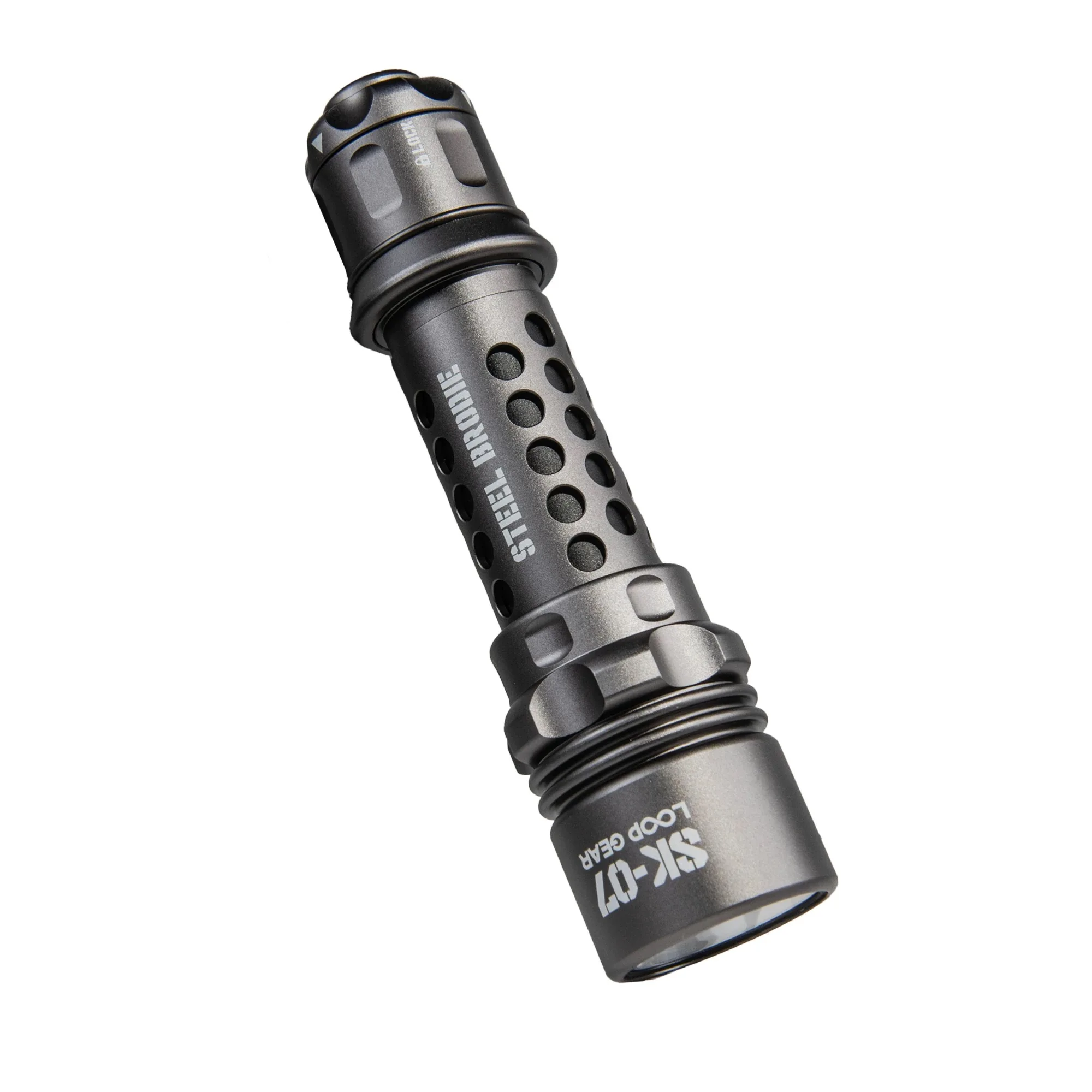 

Loop Gear SK07 515m Long Shot Tactical Flashlight 2800lm Tail Rotation Locked SFT42R LED Torch Light with 18650 Full-Tab Battery