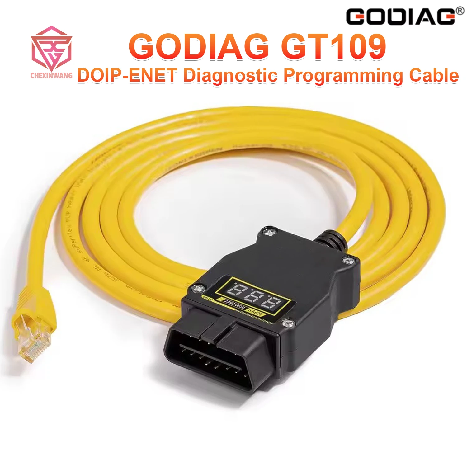 

Диагностический кабель GODIAG GT109 DOIP-ENET для автомобилей, поддерживающих протокол DOIP, с дисплеем напряжения