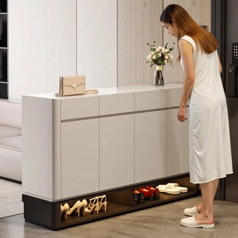 Makeup Vanity Dressing Table Dressers Simple Modern Rock Slab Countertop Large Capacity Locker Multi-function Storage Cabinet