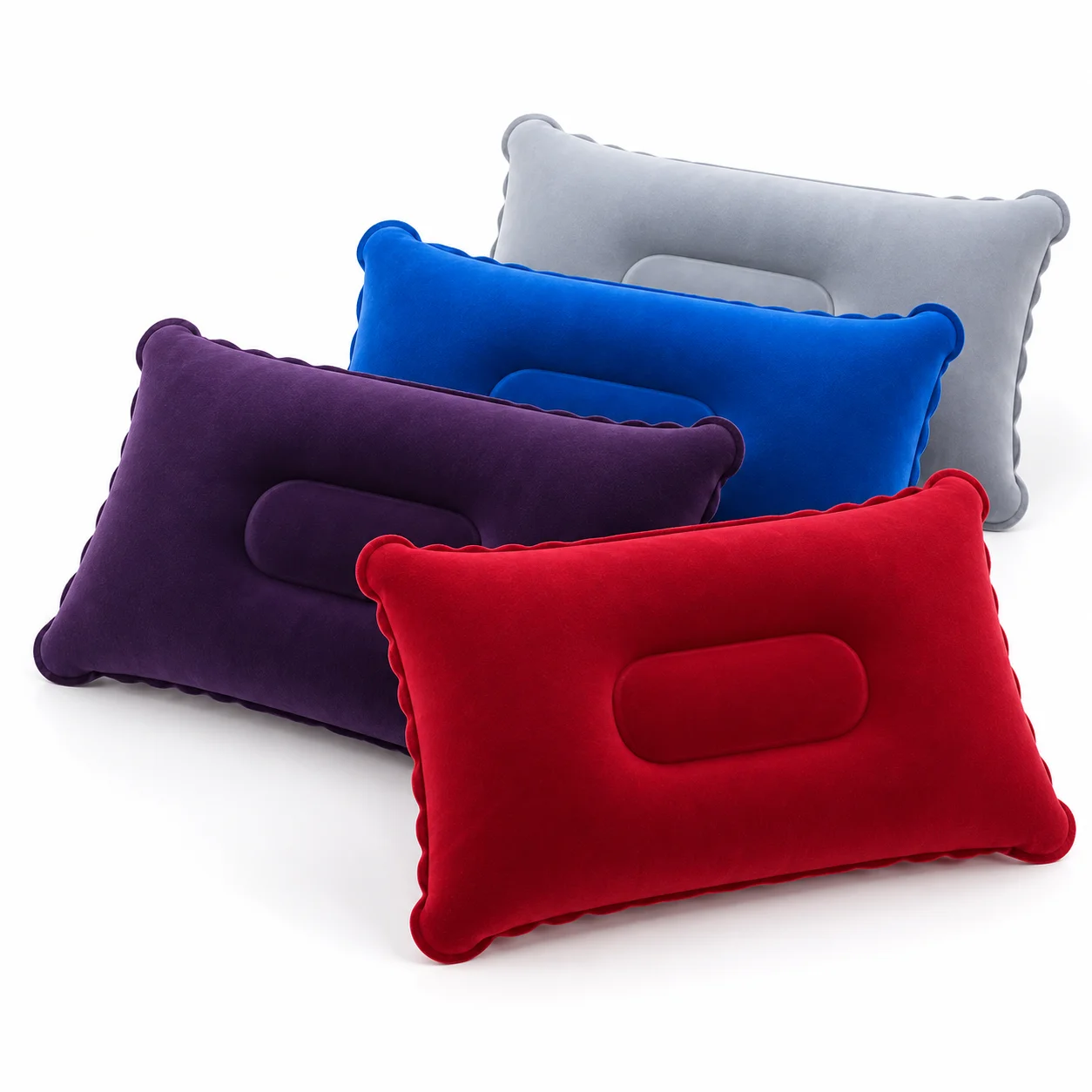 Portable Fold Inflatable Air Pillow Camping Pillow Washable for Airplanes Cars Office Naps Hiking Backpacking Multi Functional