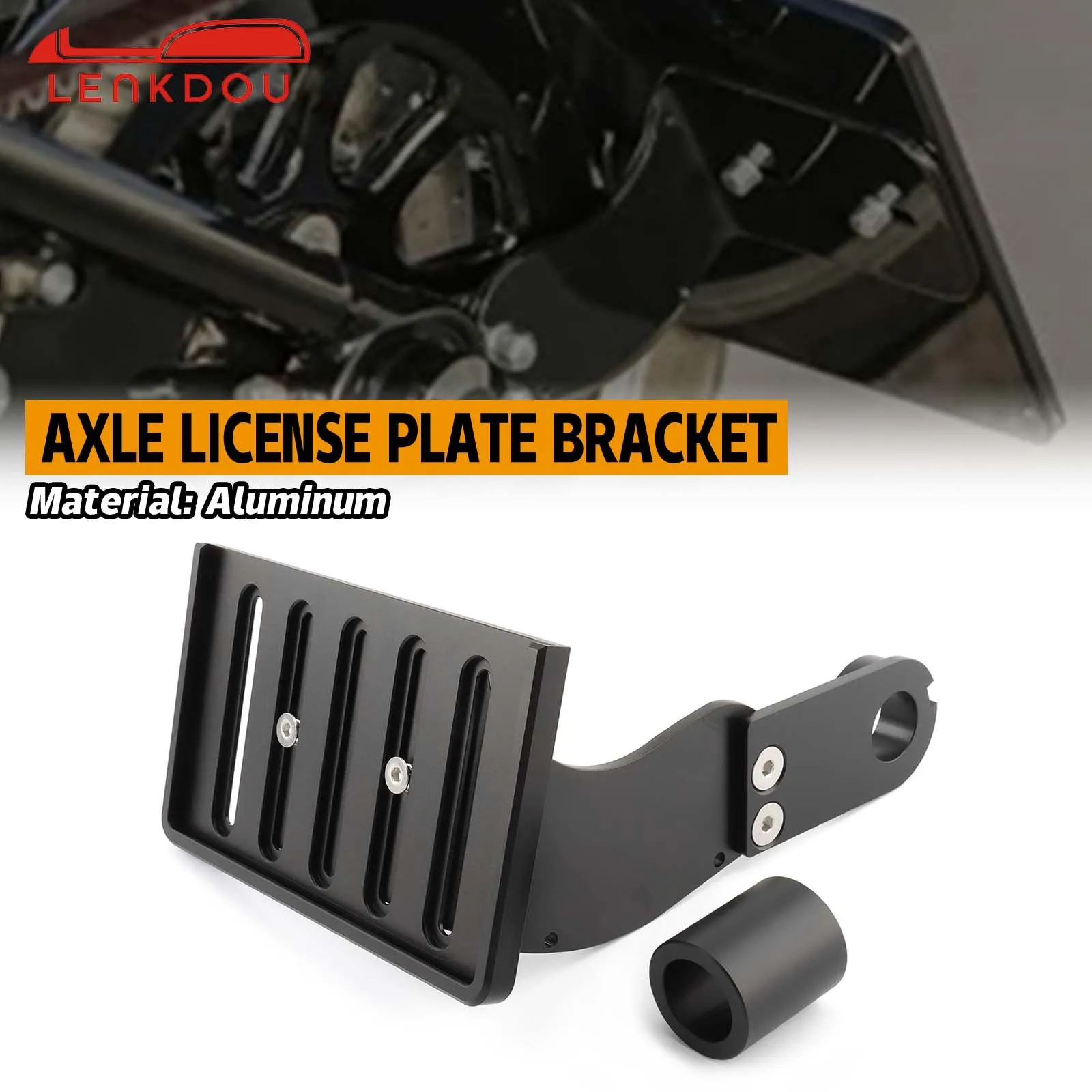 

Motorcycle Axle License Plate Bracket For Harley Softail Street Bob Low Rider Fat Boy Breakout Deluxe Heritage Classic 2018-2024