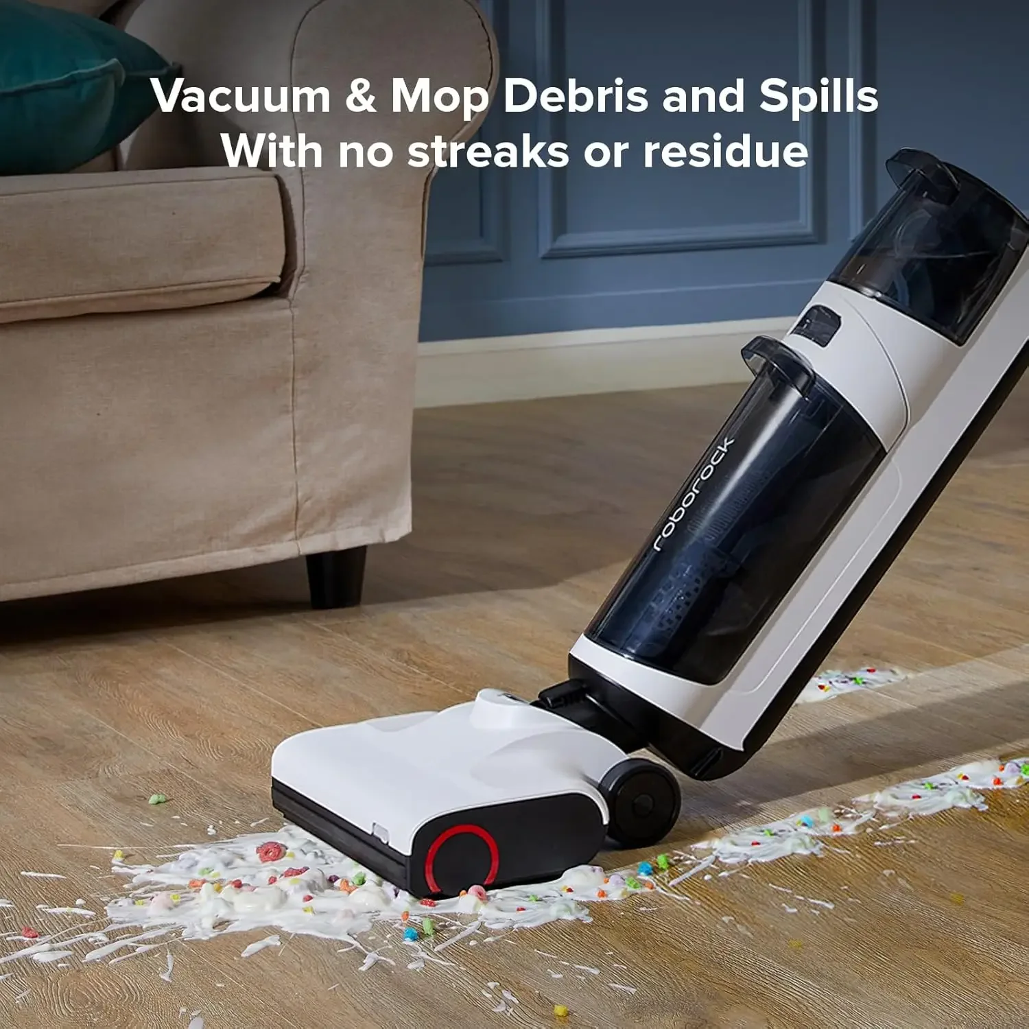 Dyad Air Wet and Dry Vacuum Cleaner with 17000Pa Power Suction, Edge Cleaning, Vanquish Wet and Dry Messes, Self-Cleaning