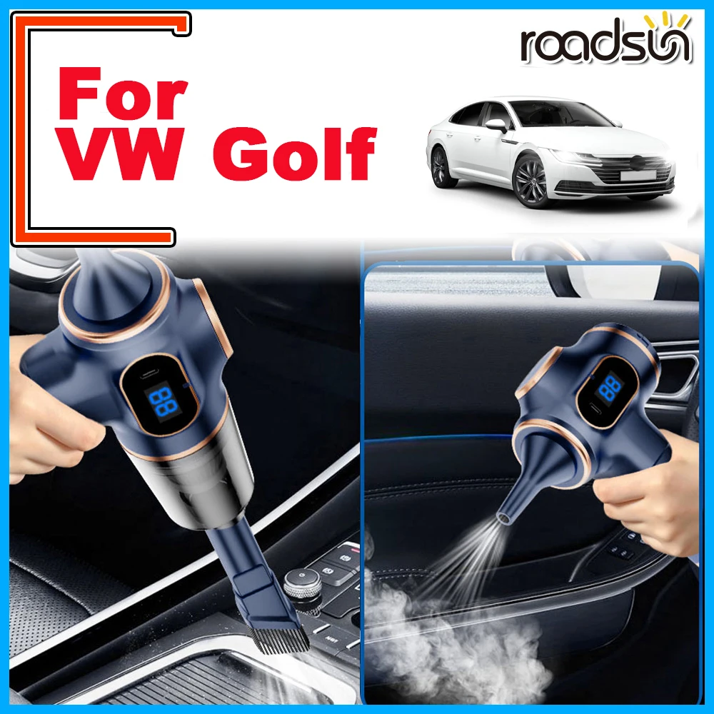 

Для Volkswagen VW Golf Всасывание и удар 2 в 1, автомобильный пылесос 95000PA, беспроводная портативная чистящая машина, мощный мини-пылесос