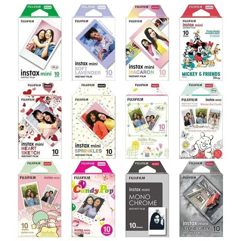 

Пленка Fujifilm Instax Mini 12/11, цветная, 10/20/50/60 листов, для камер Fujifilm Instax Mini 70/7s/50s/50i/90/25/Share/SP-1/2