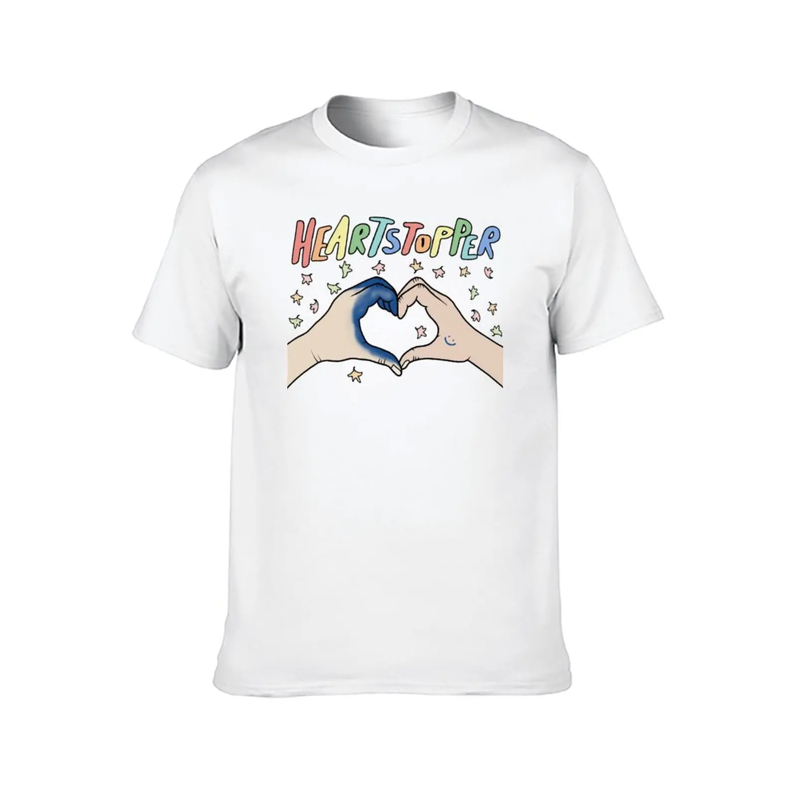 Heartstopper 티셔츠 남성용 티셔츠 슬림핏 웃긴 티셔츠 남성용 티셔츠 남성용 코튼 소프트 티셔츠