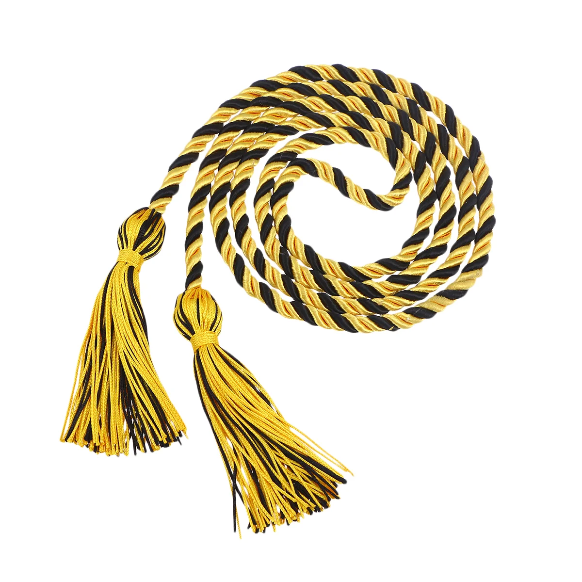 Graduation Honor Cord Graduate Rope Bachelor Clothing Tassel Polyester Yarn Honor Cord for Bachelor Gown Graduation Students (Ye