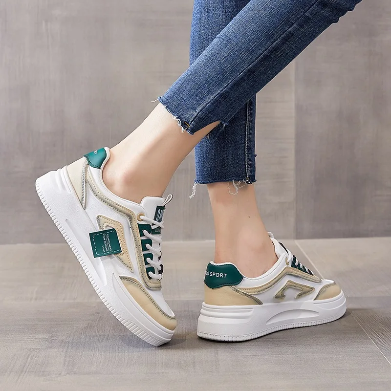 Nieuwe Dames Mode Sneakers voor Vrouwen Causale Loafers Ademende Board Schoenen Vrouw Zapatos De Mujer Lente Herfst Sportschoenen