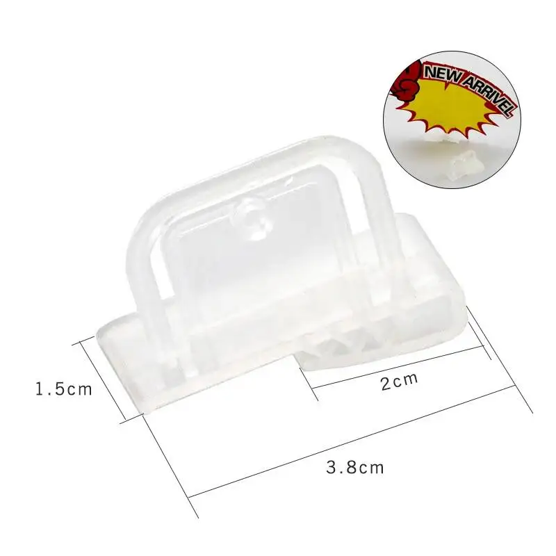 Pop Sign Clip Ads Sign Card Label Price Tag Holder Grip Ads Advertising Display Rack Label Holder Suction Sucker Snap Clamp Clip