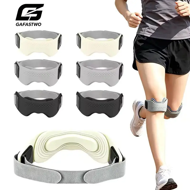 1/2Pcs Silicone Patellar Tendon Support Strap Adjustable Knee Support Pads for Men Women Sports Running Tennis Jumpers Knee