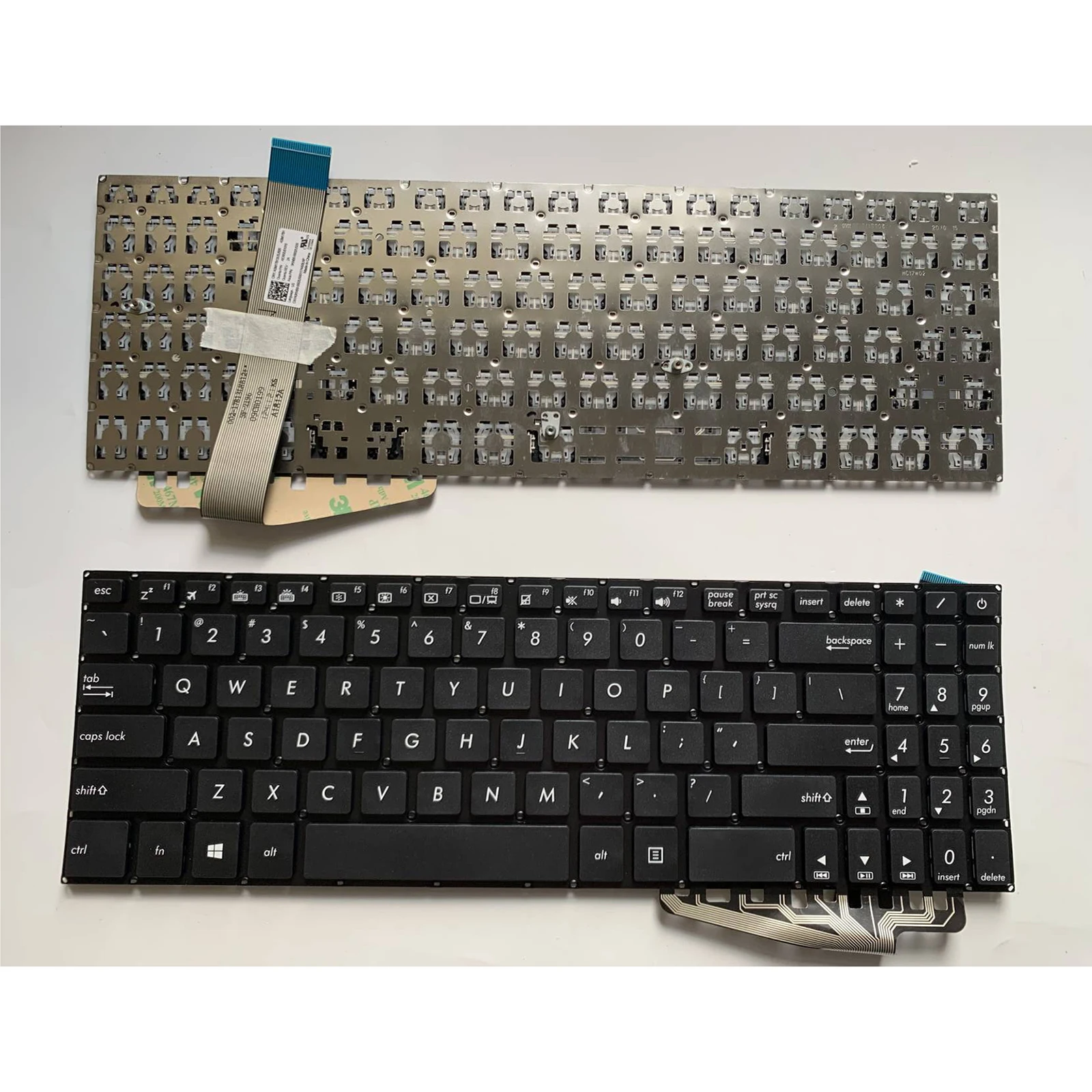 

US layout for Asus M570/D/DD X570U/UD X570Z X570ZD K570U K570UD K570Z K570ZD YX570 FX570 F570U Laptop without backlit keyboard
