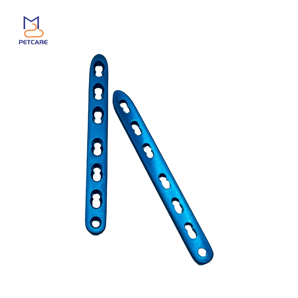 Blue Titanium Locking Plate for Veterinary, Orthopedic Surgical Implant, Dog Accessories, Medical Equipment, Pet Products, 3.5mm