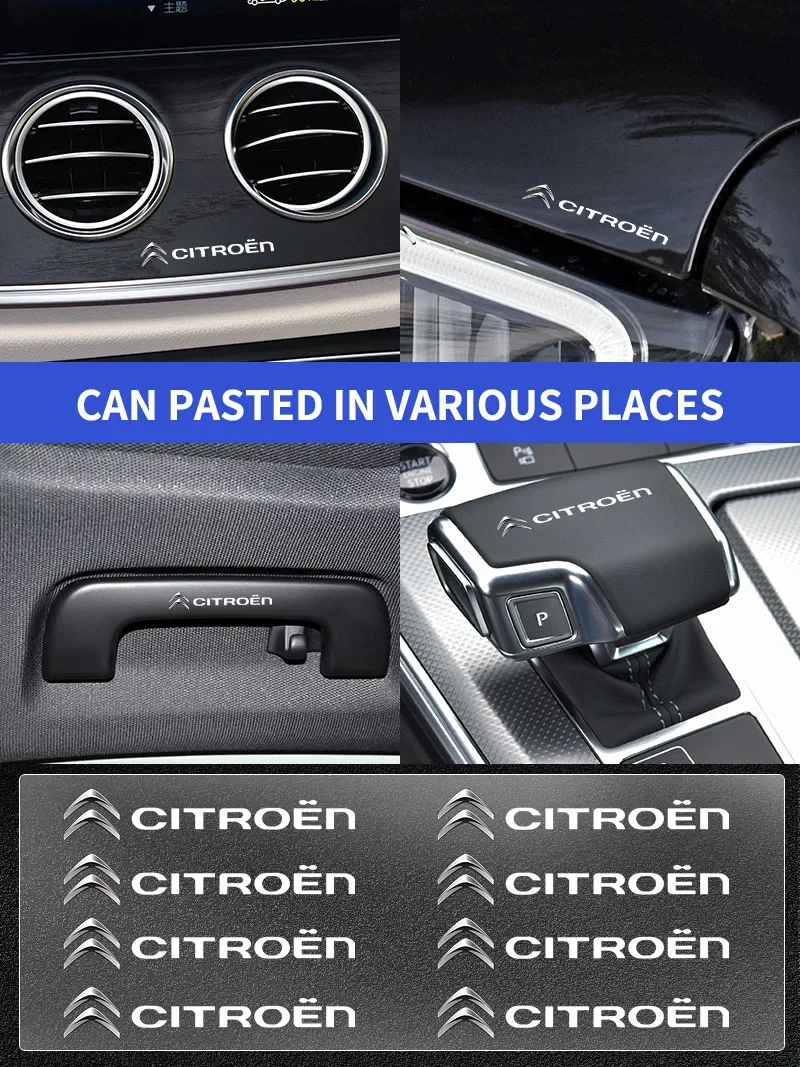 Car Stickers Citroen Dedicated - 3M Adhesive Interior Trim Decals Fit For Citroen C4 C3 Aircross C5 Aircross DS5 Berlingo Jumper