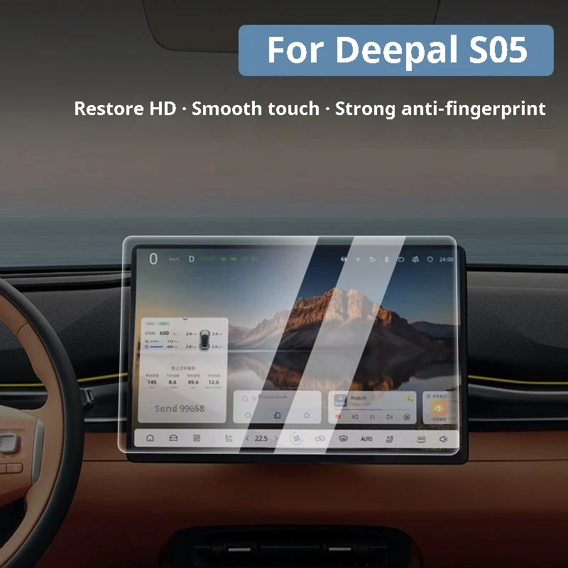 For Deepal S05 Central Control Navigation Tempered Glass Film Screen Scratch-resistant Protector Non-slip Interior Accessories