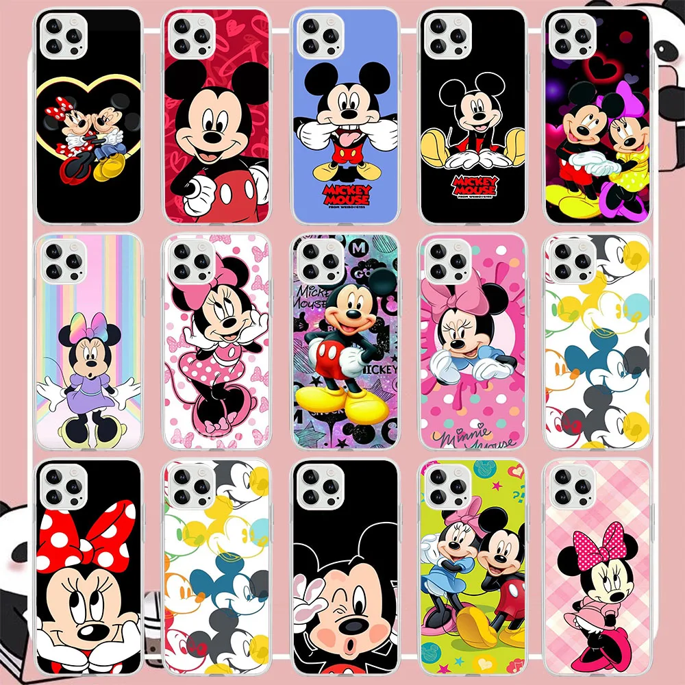 SK-44 Mickey Minnie Silicone Case For Tecno POP 4 AIR 5 5P Camon 15 16 17 17P 18 18T 18P 18i 19 Premier Neo Pro