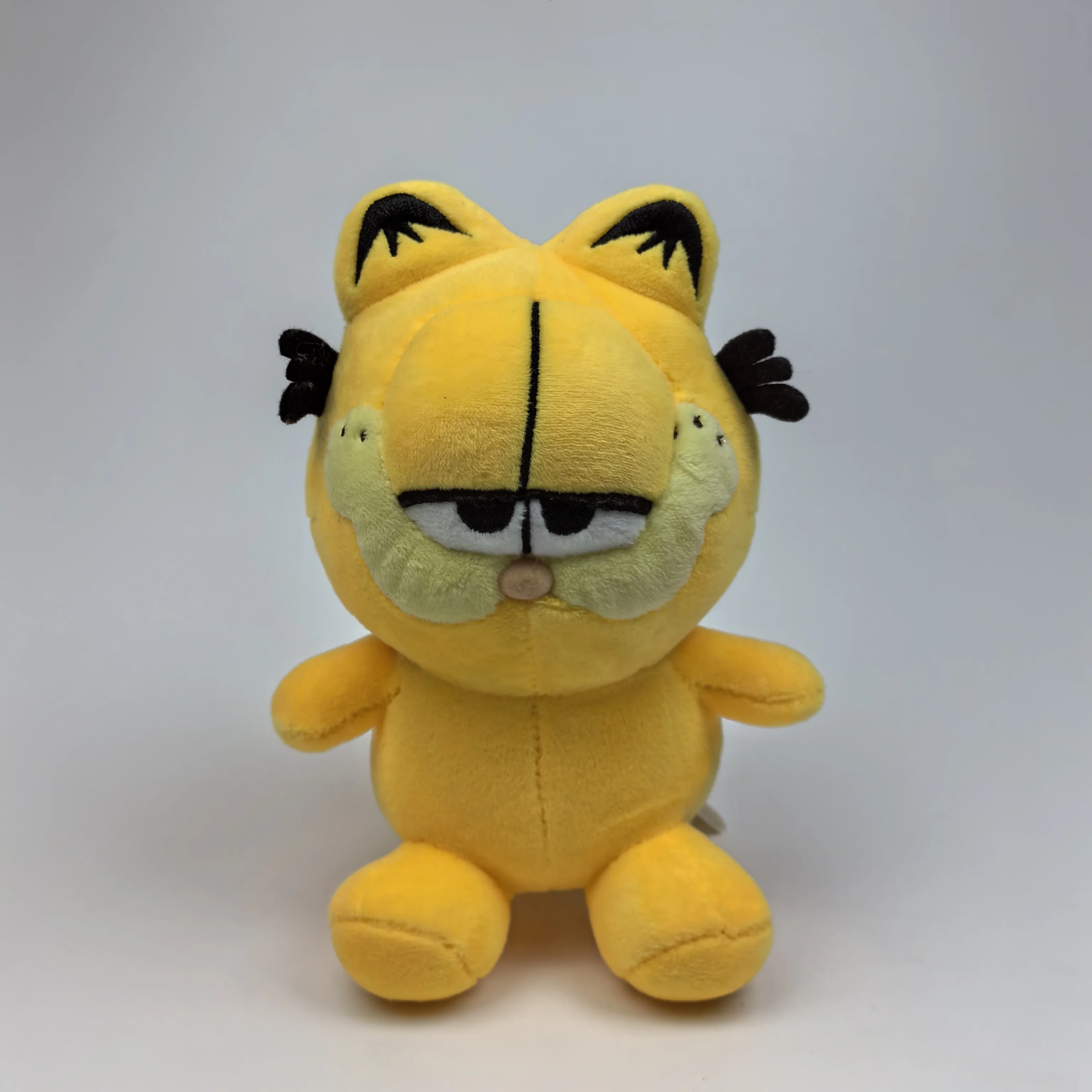 Gatto giallo da 18 cm Gatto grasso Creativo Piccolo gatto giallo portachiavi in peluche ciondolo boutique moda farcito morbido regalo di compleanno di Natale