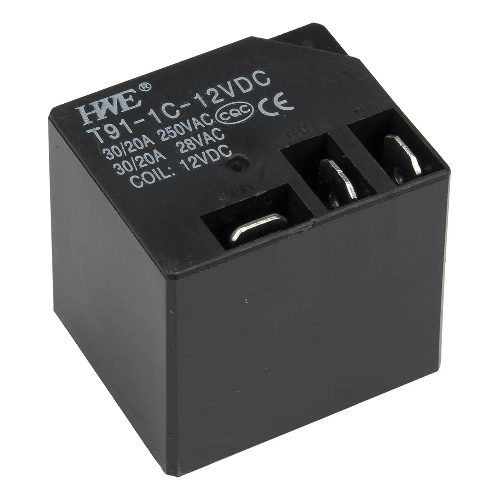 10pcs / lot 5pin DC 12V T91 SPDT PCB relay T91-C JQX-16F 12VDC electromagnetic relay