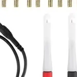 23Pcs Multimeter Test Cable Kit Gold Plated Probes Clips For Auto Electrical Testing Safe Wire Piercing ABS Red Black White Tool