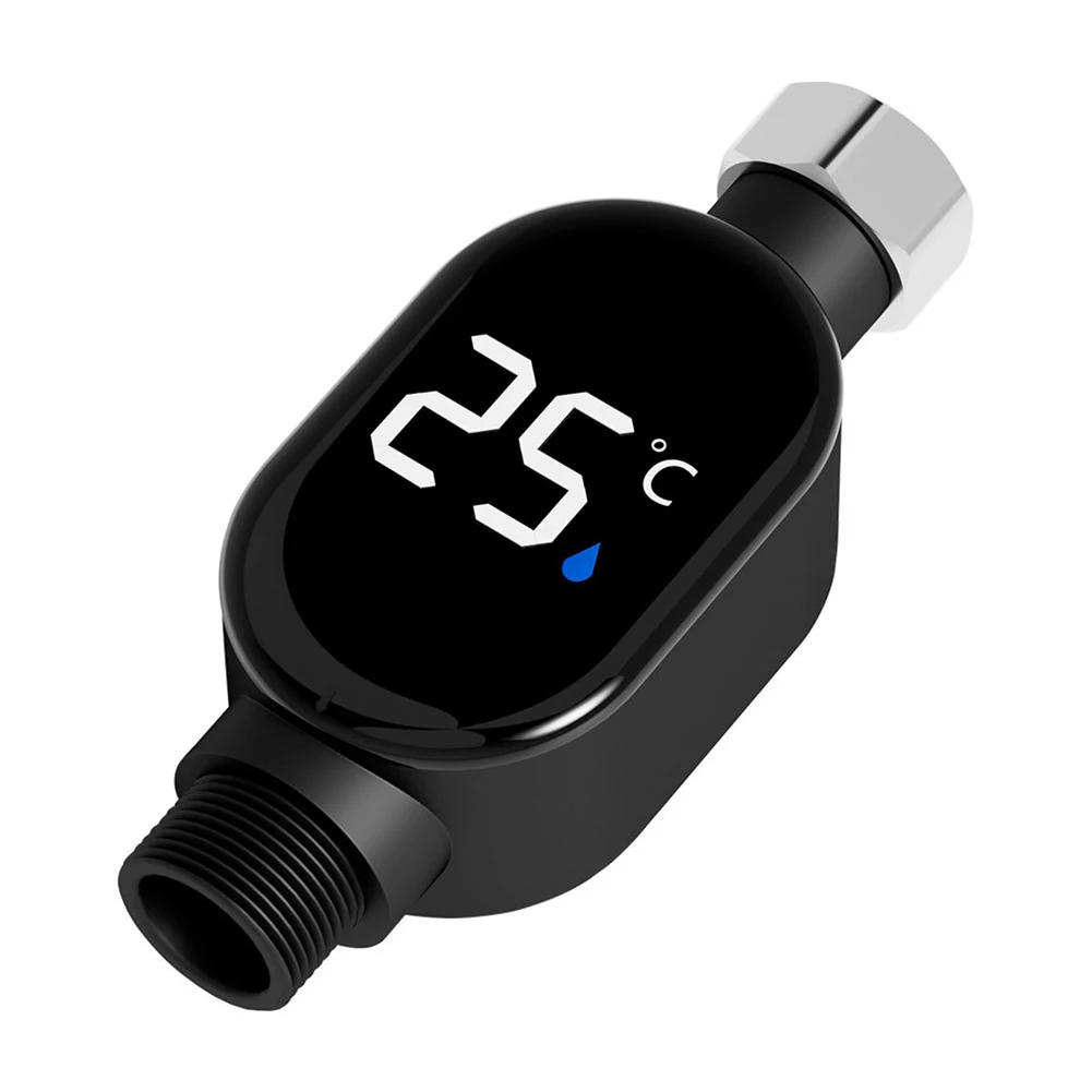 

Black Intelligent LED Thermometer Three Color Temperature Indicator Three-color Indicator Child Bath Safety Monitor