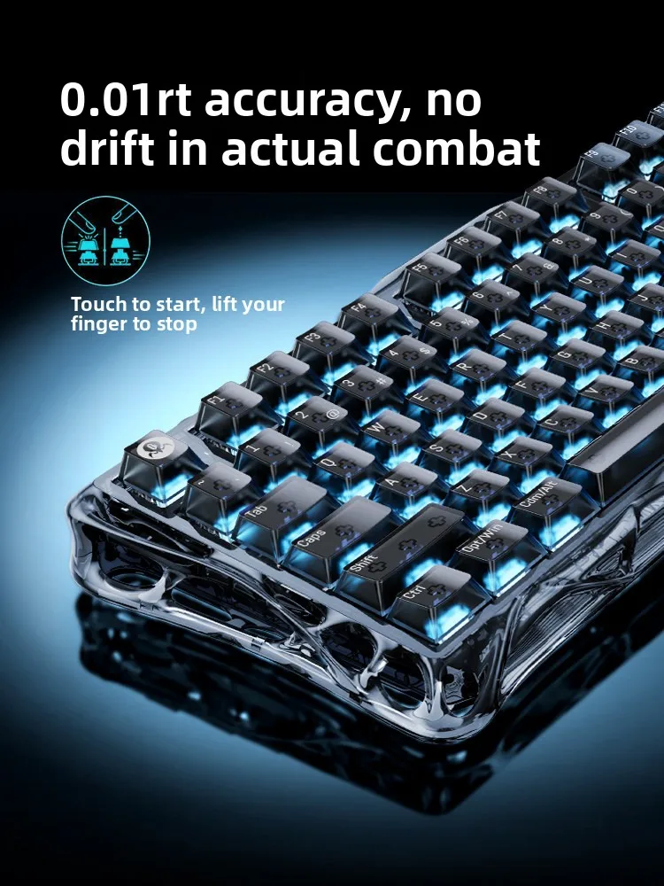 Gravastar Mercury V75 Lite Magnetic Switch Mechanical Keyboard 75% Rapid Trigger 0.01mm 0.25ms Delay 8KHz Hotswap Gamer Keyboard
