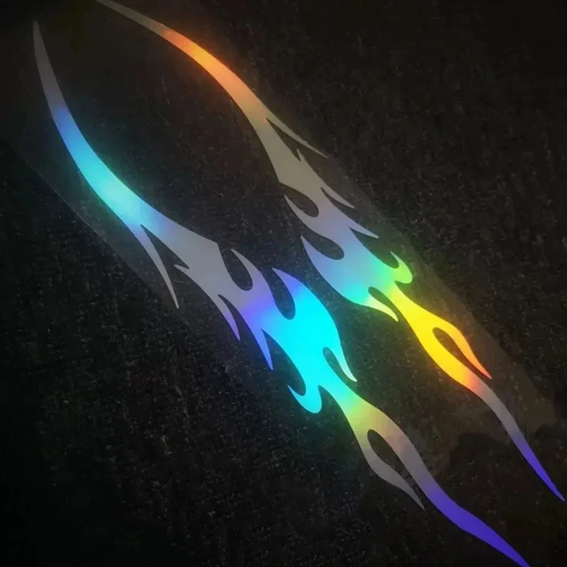 2pcs Car Stickers Modified Flame Reflective Sticker Auto Exterior Accessories Decals Moto Body Decor Voiture Supplies Best Car A